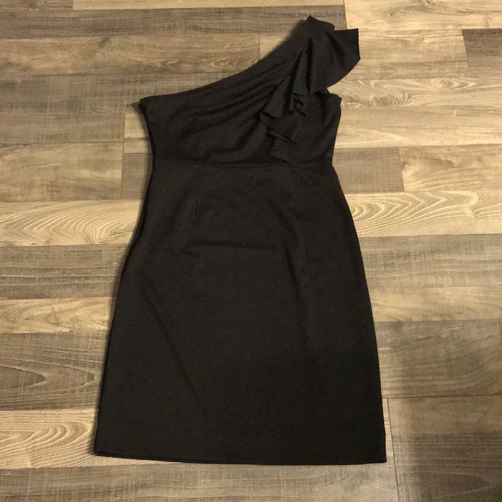 NWOT One Shoulder Black Dress